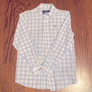 Worn once boys vineyard vine button down
